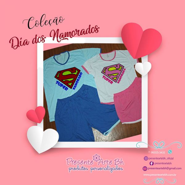 Pijama Super Namorado / Super Namorada