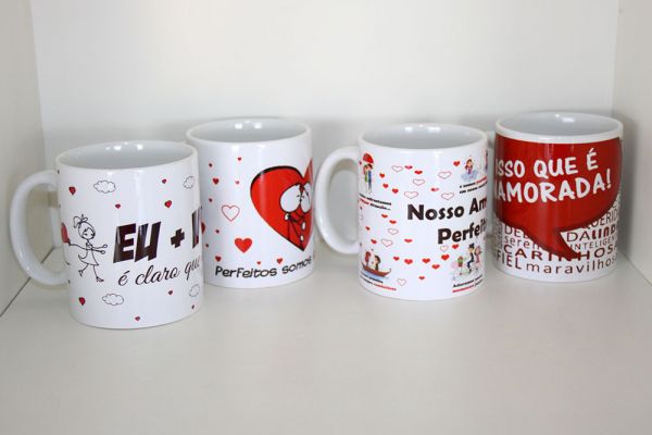 Caneca de porcelana Namorados