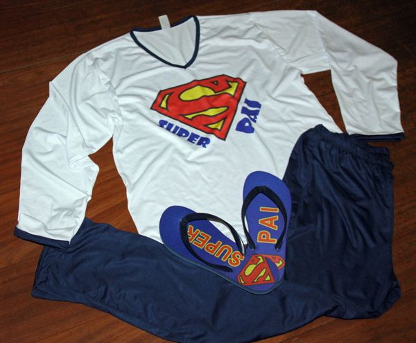 Kit Dia dos Pais - Pijama Longo com Chinelo